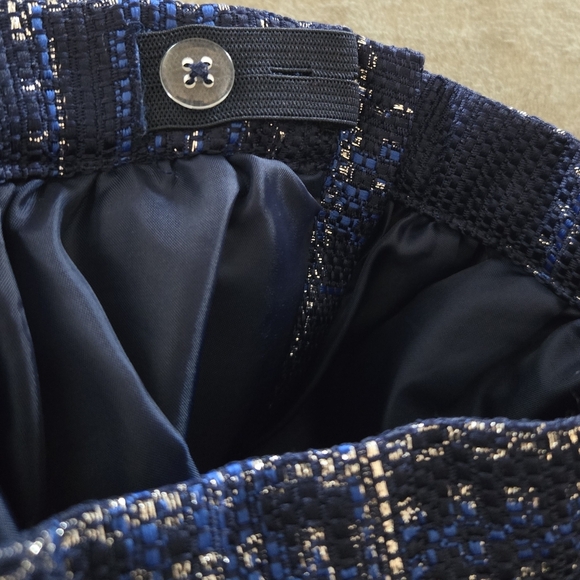 Janie And Jack Toddler Girl Skirt With Metallic Threads  Adjustable Waist - Picture 4 of 6